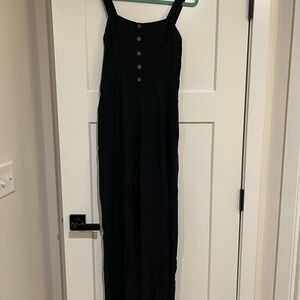 Abercrombie & Fitch Black Sleeveless Jumpsuit